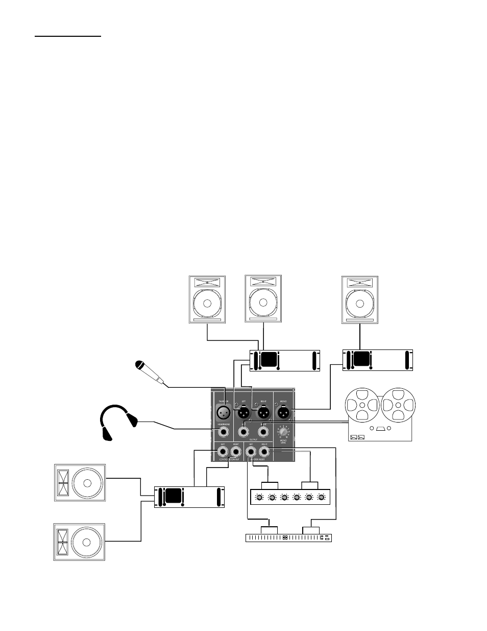 Applications (cont.), Recording, Page 11 studio/live recording configuration | Peavey SRC 4026 FC User Manual | Page 11 / 48
