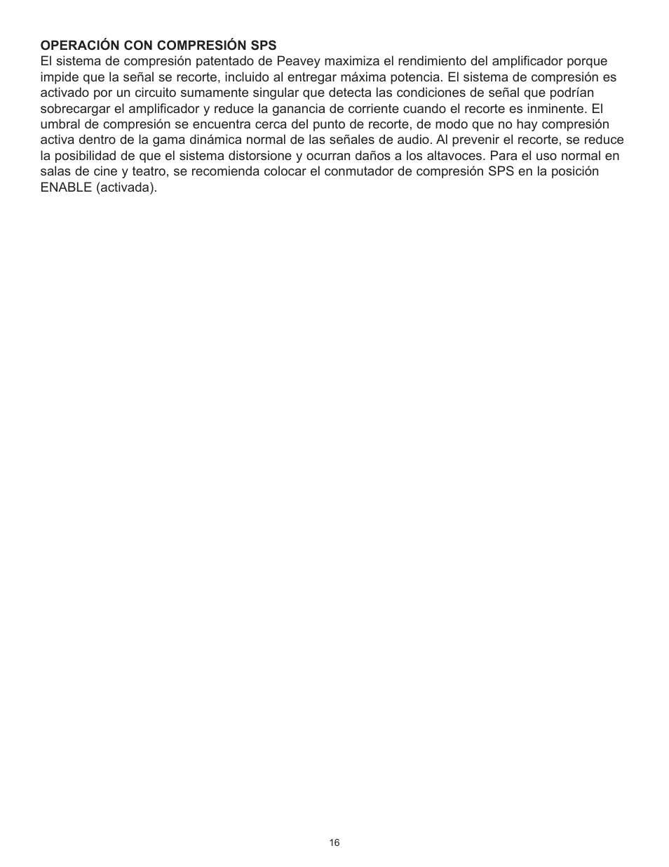 Peavey CA-A800B User Manual | Page 16 / 36