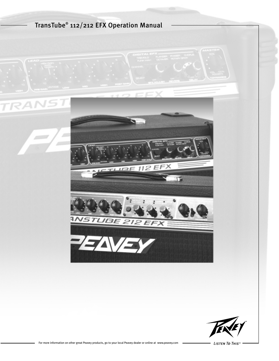 Peavey Transtube 9/0180305014 User Manual | 48 pages