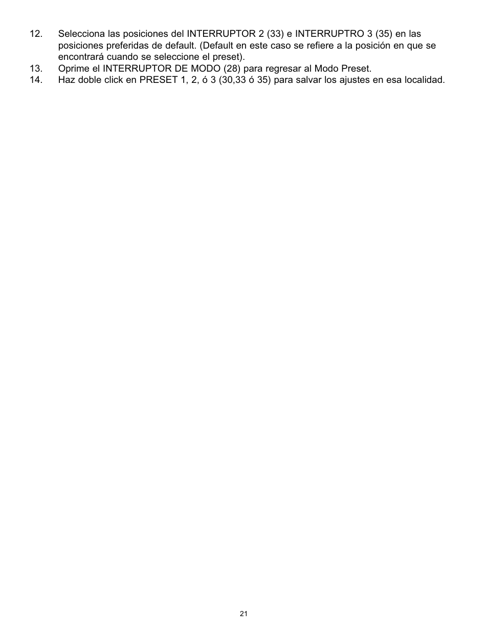 Peavey Transtube 9/0180305014 User Manual | Page 21 / 48