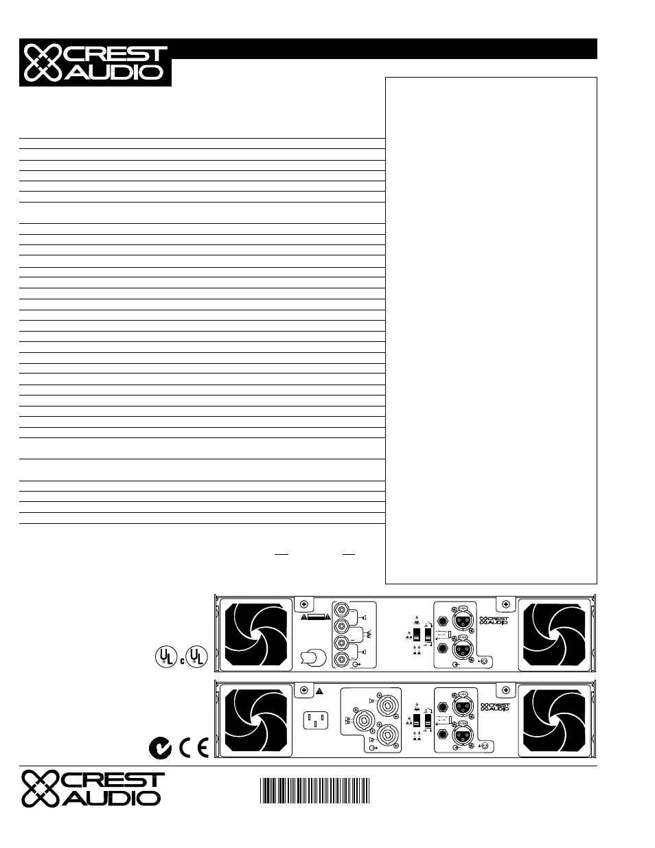 Peavey CA6-X User Manual | Page 2 / 2