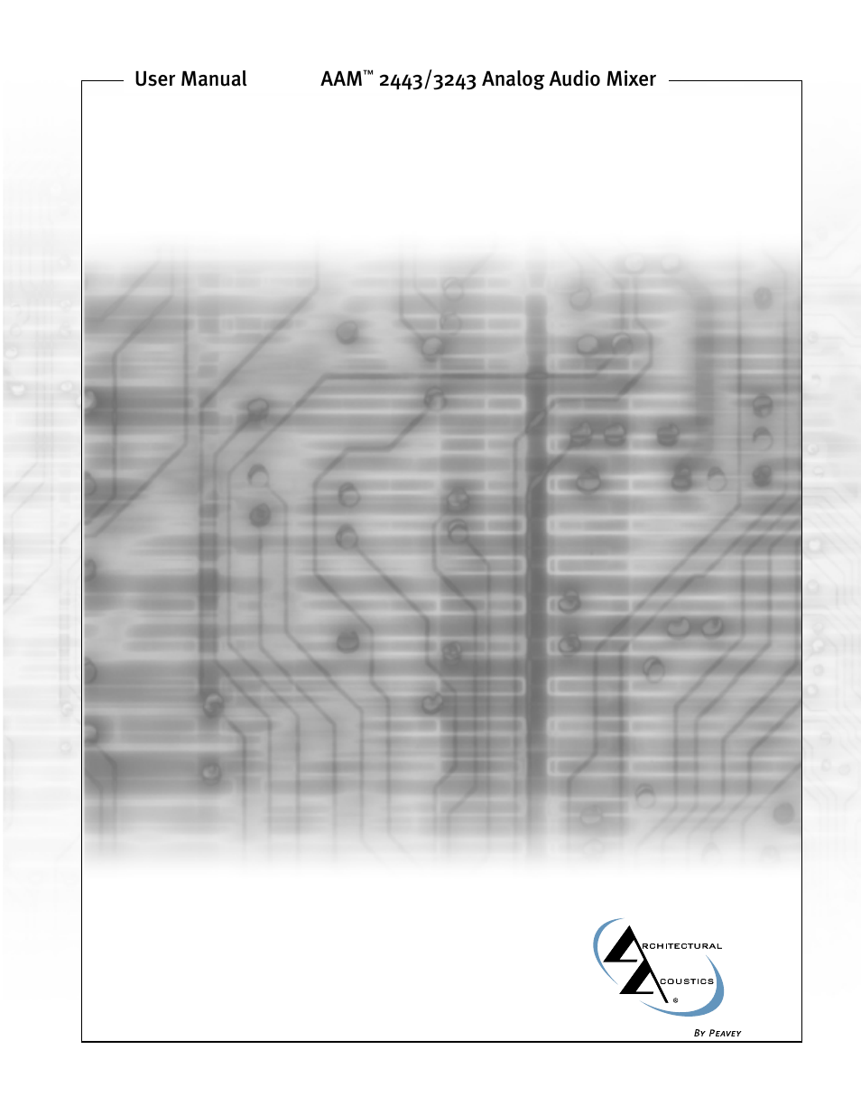 Peavey 2443/3243 User Manual | 20 pages