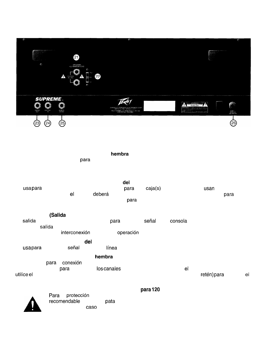 Peavey Supreme User Manual | Page 10 / 20