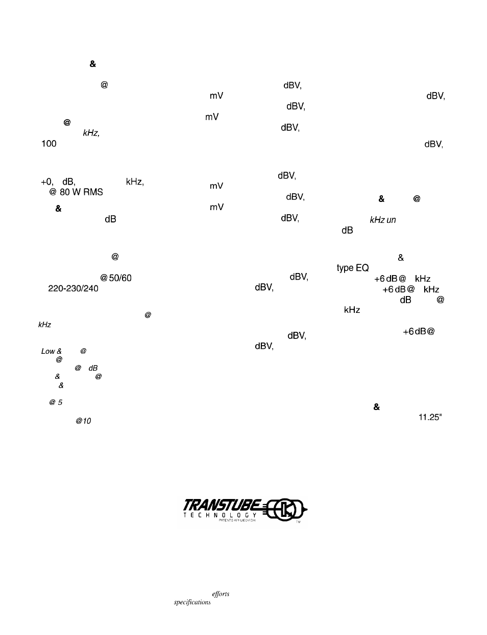 Specifications | Peavey Supreme User Manual | Page 6 / 20
