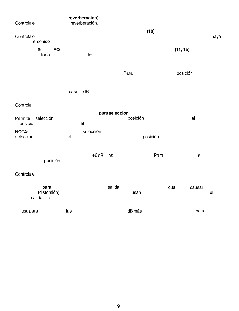 Peavey Supreme User Manual | Page 9 / 20