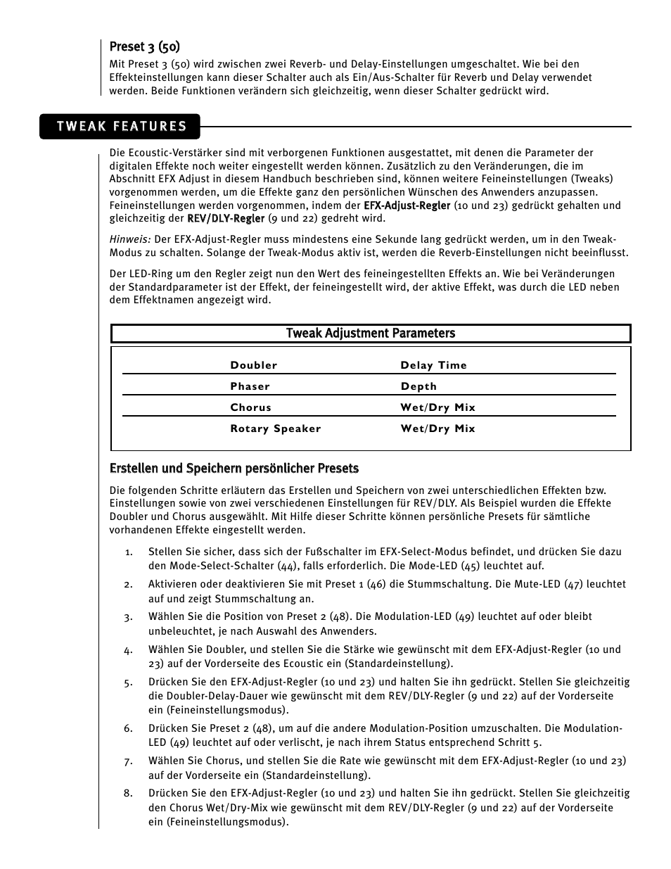 Peavey Ecoustic 110 User Manual | Page 35 / 52