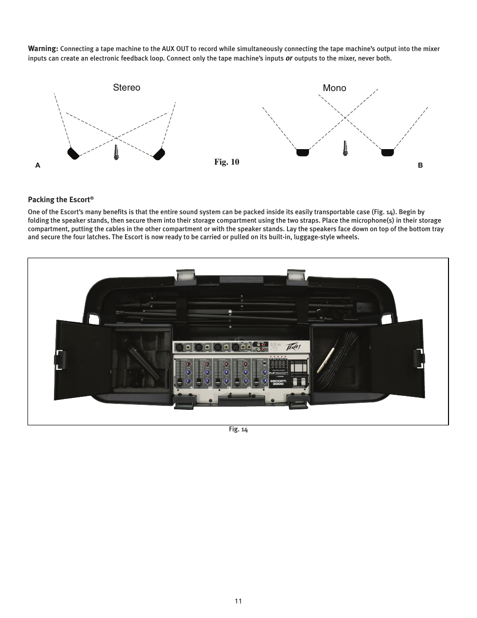 Peavey ESCORT 3000 User Manual | Page 11 / 16