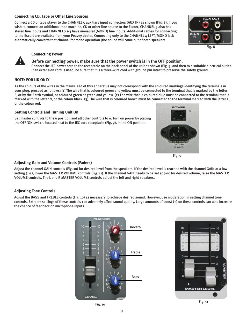 Peavey ESCORT 3000 User Manual | Page 9 / 16