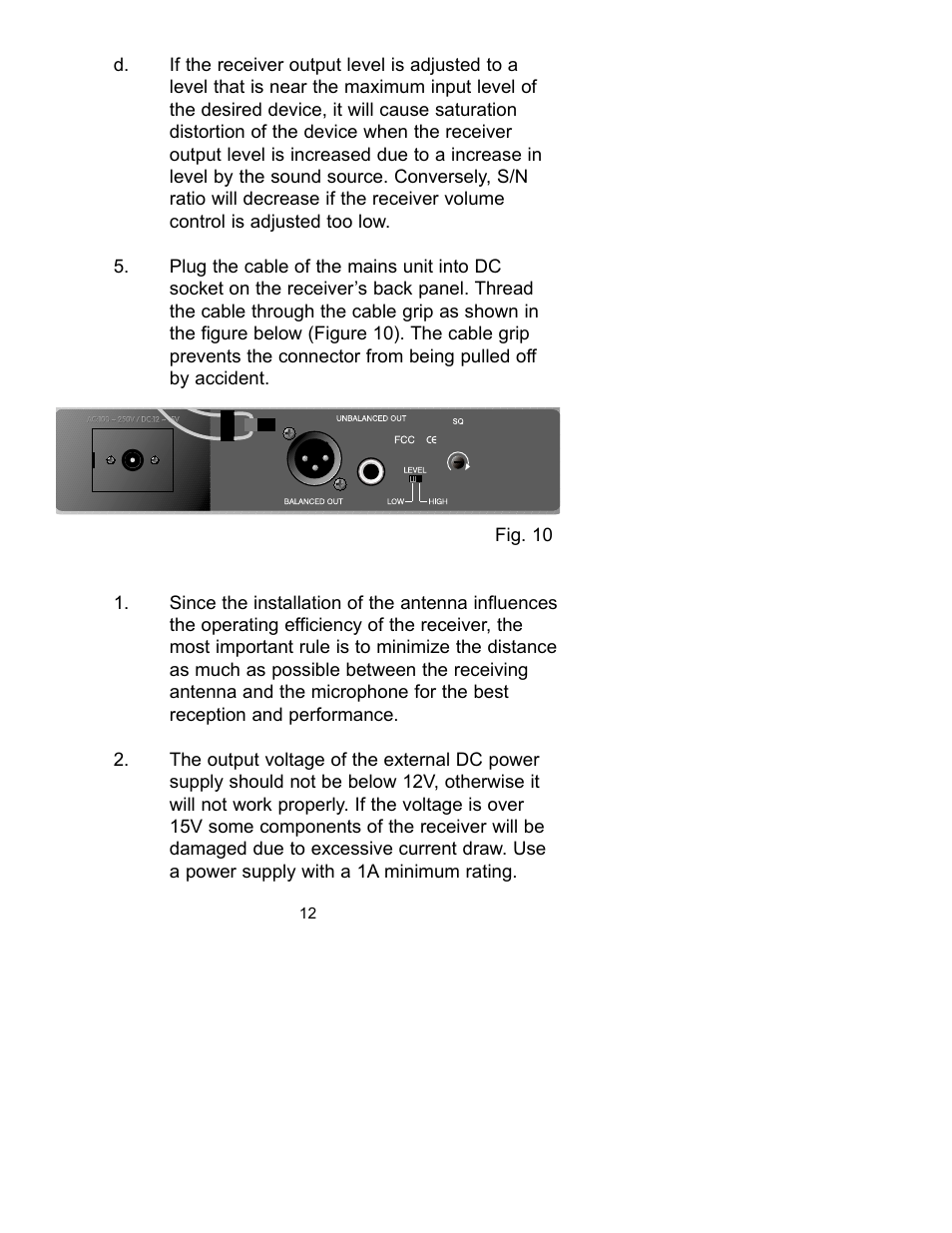 Peavey PCX-U302 User Manual | Page 12 / 28