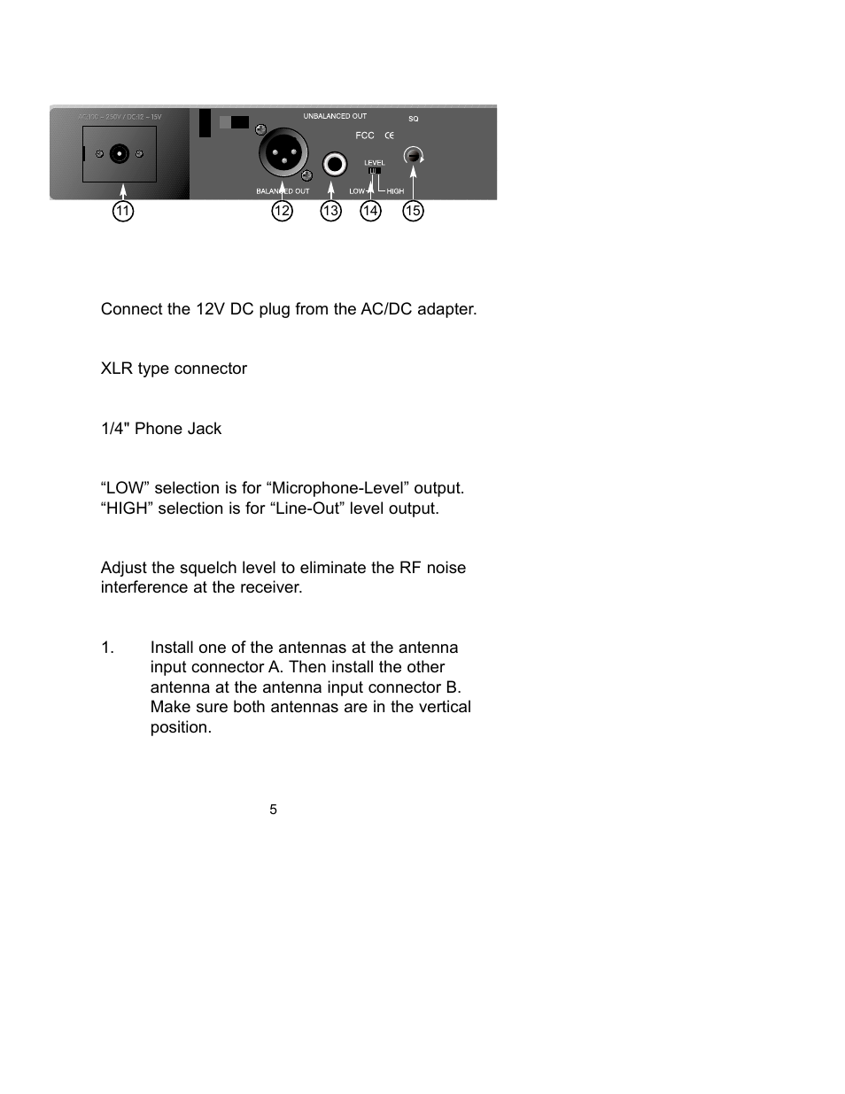 Peavey PCX-U302 User Manual | Page 5 / 28