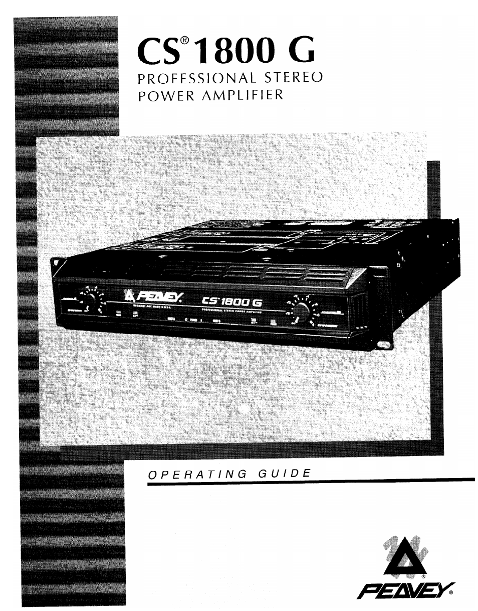 Peavey CS 1800G User Manual | 32 pages