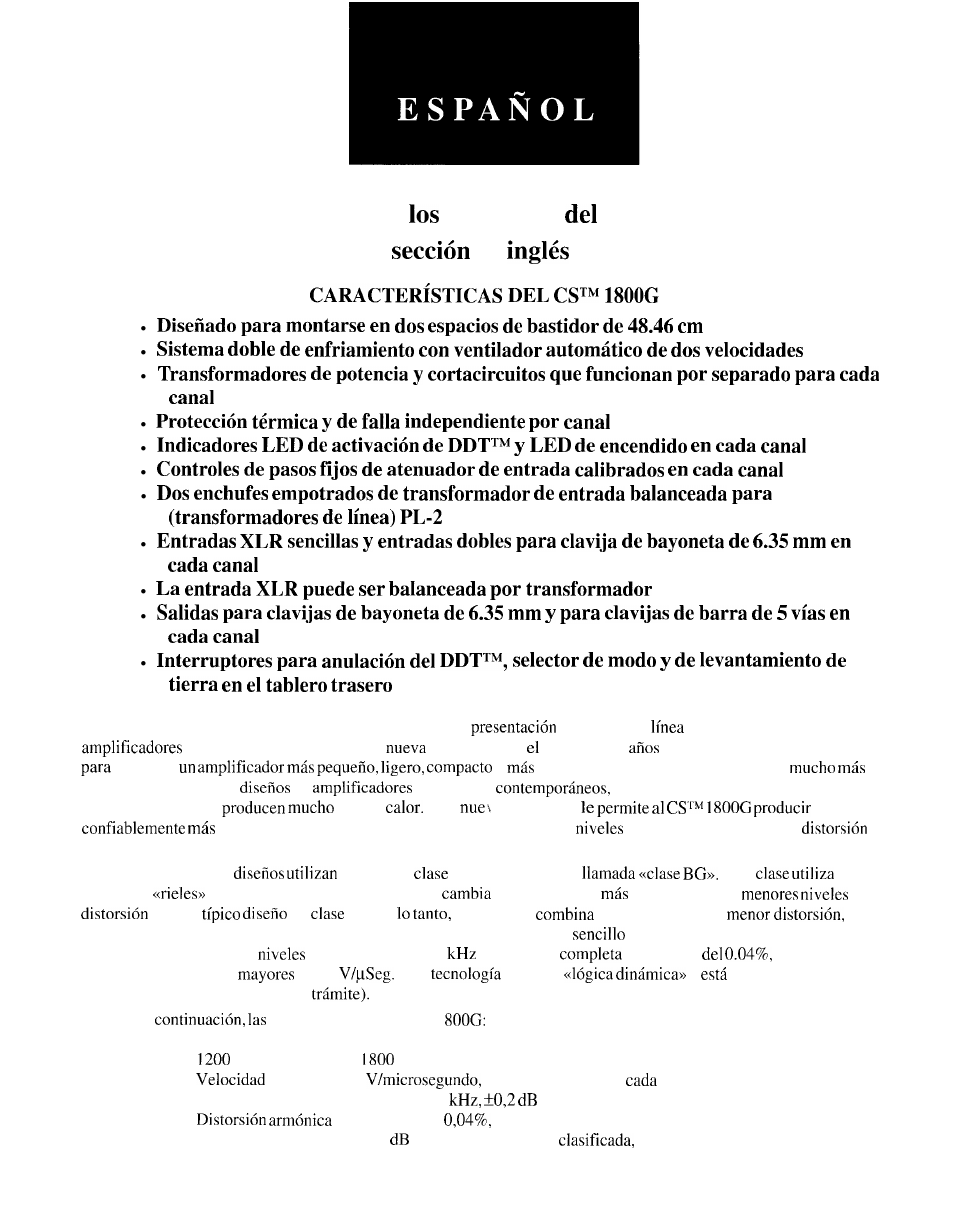 Peavey CS 1800G User Manual | Page 12 / 32