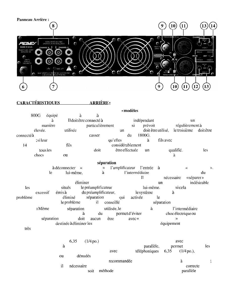 Peavey CS 1800G User Manual | Page 20 / 32