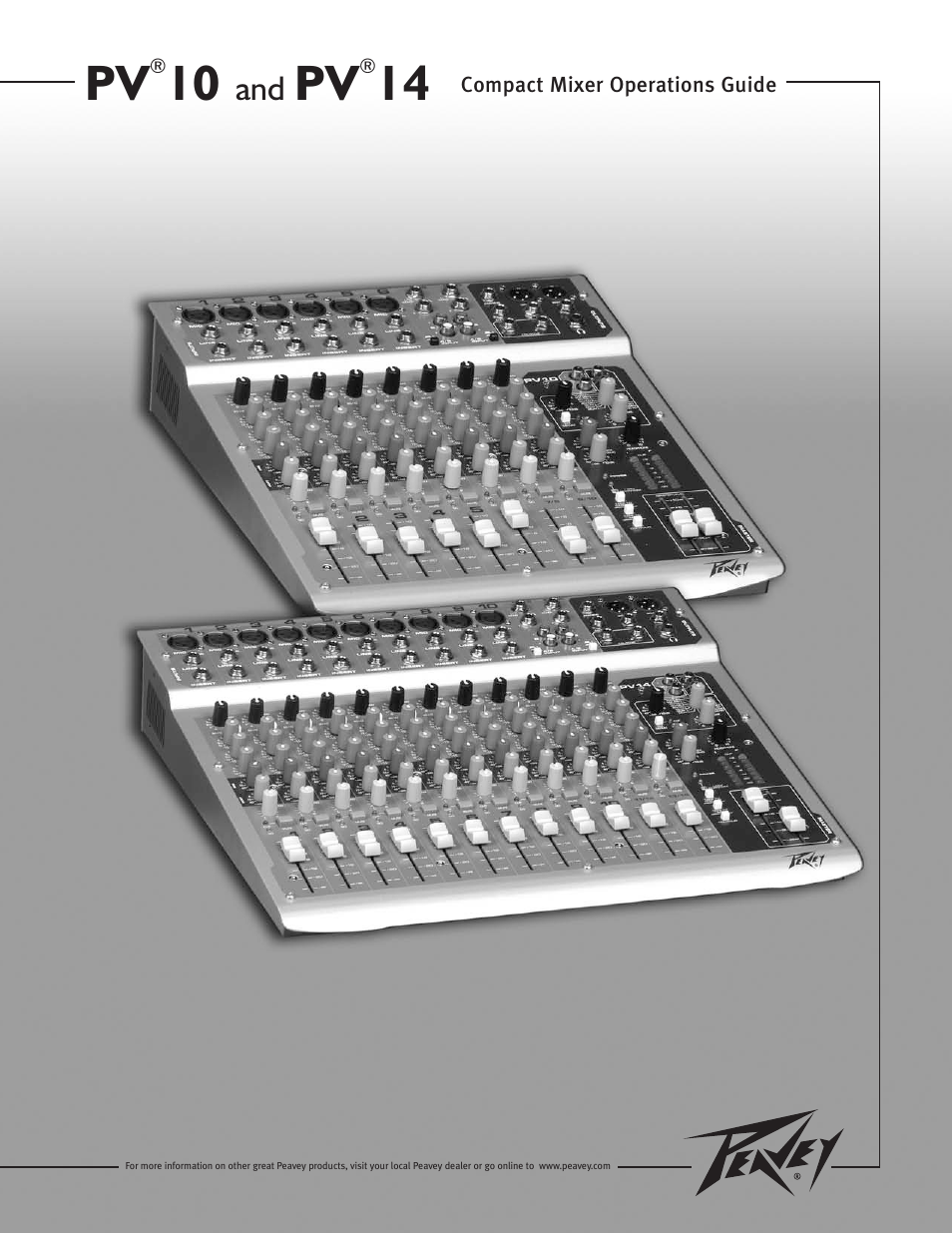 Peavey PV 10 User Manual | 36 pages