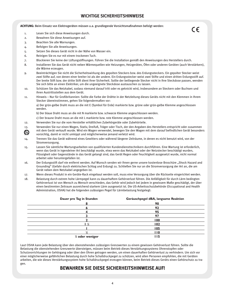 Peavey PV 10 User Manual | Page 4 / 36