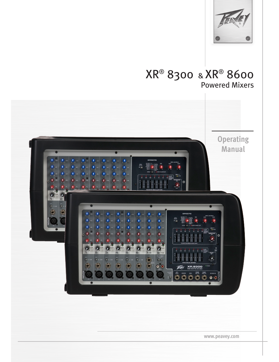 Peavey XR 8600 User Manual | 20 pages