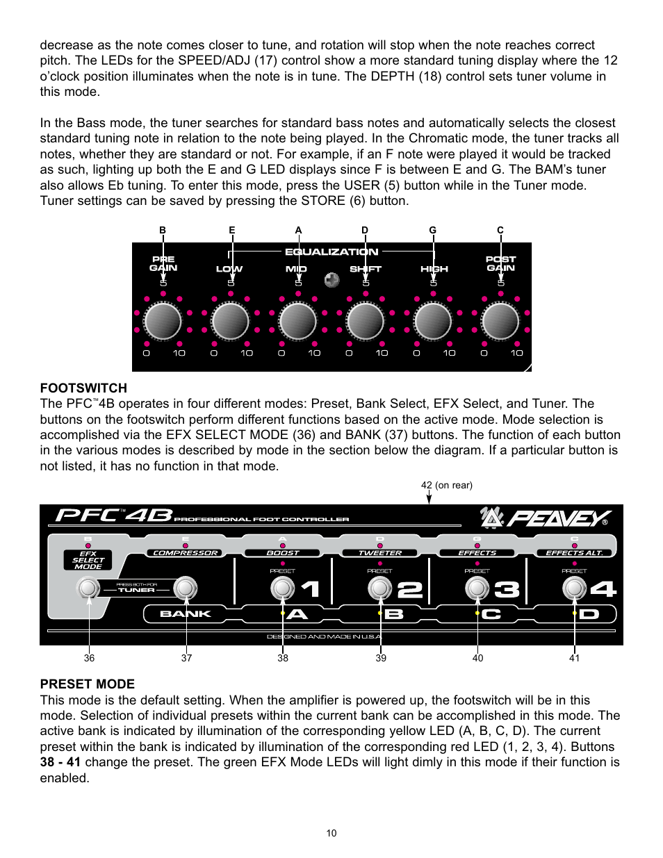 Peavey BAM 210 User Manual | Page 10 / 80