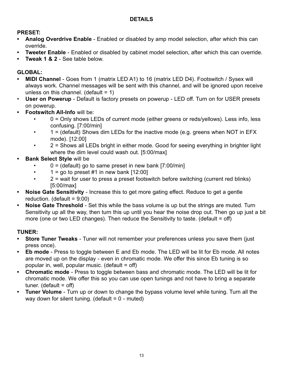 Peavey BAM 210 User Manual | Page 13 / 80