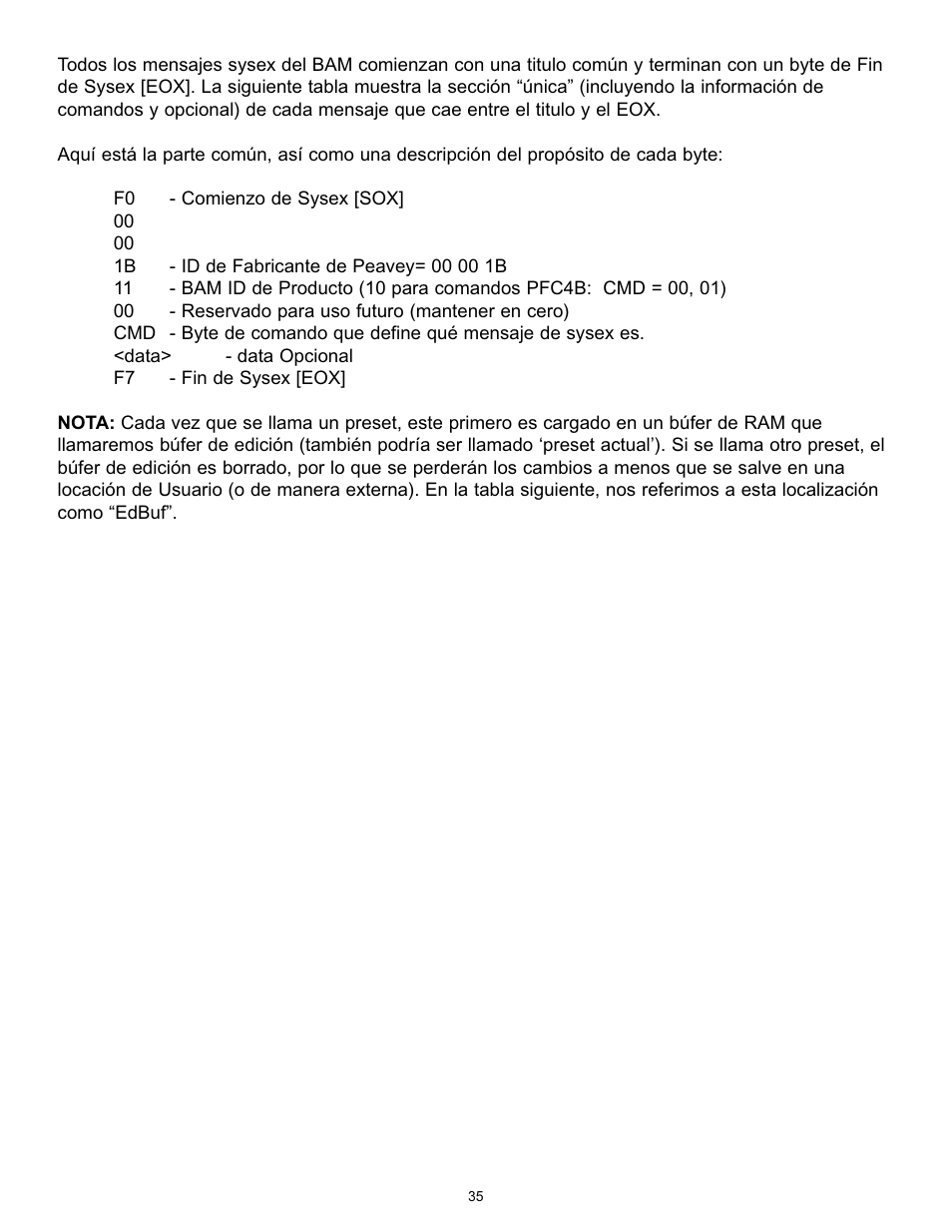 Peavey BAM 210 User Manual | Page 35 / 80