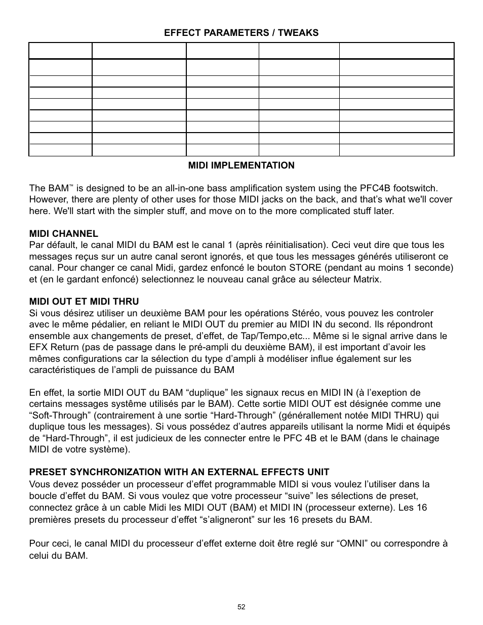 Peavey BAM 210 User Manual | Page 52 / 80
