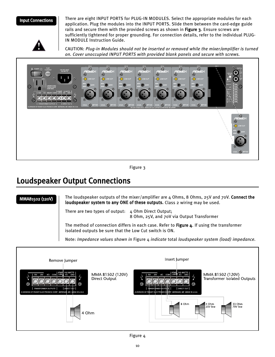 Peavey MMA8352 User Manual | Page 10 / 48