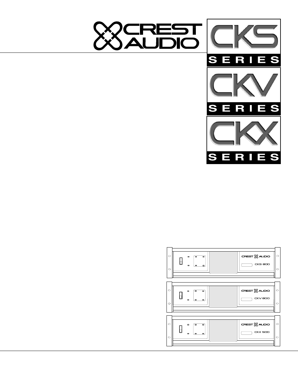 Peavey CKS Series User Manual | 20 pages