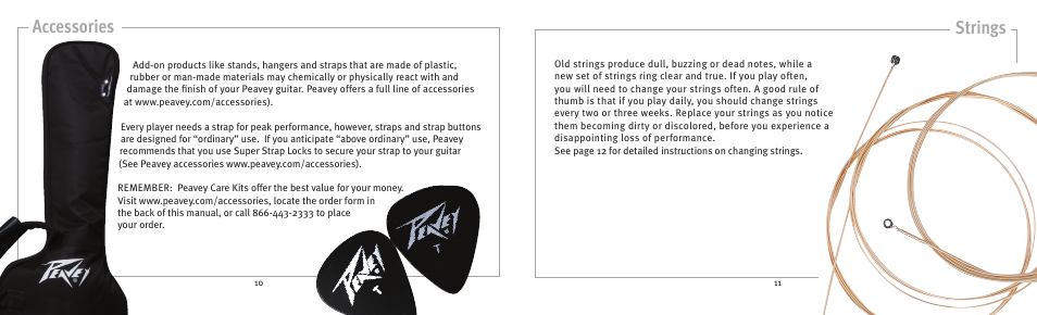 Accessories strings | Peavey 141211105 User Manual | Page 6 / 17