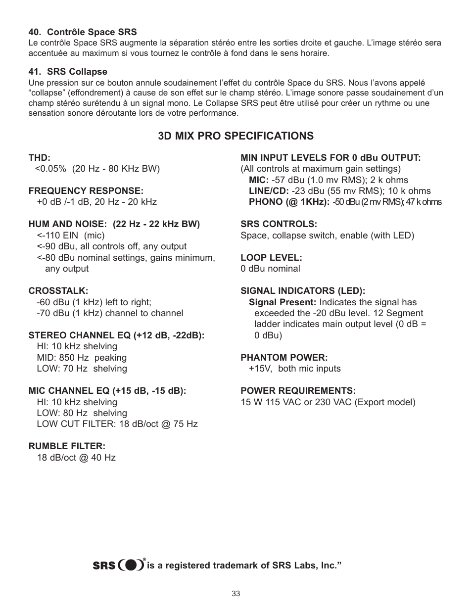 Peavey 3D Mix Pro User Manual | Page 33 / 48