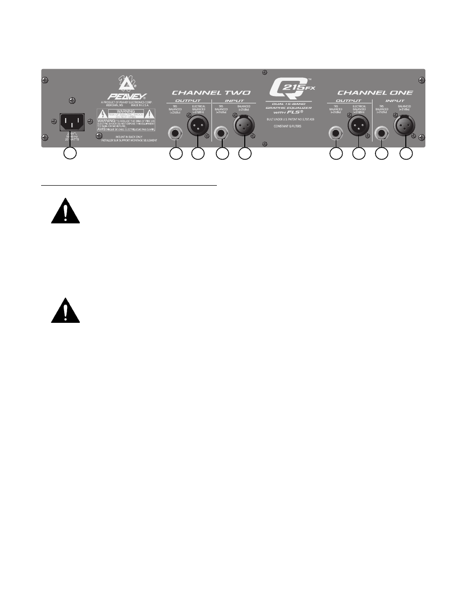 Peavey Q 215FX User Manual | Page 13 / 20