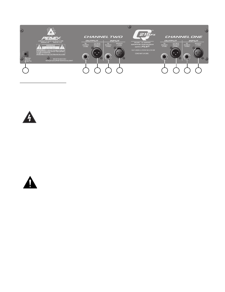 Peavey Q 215FX User Manual | Page 5 / 20