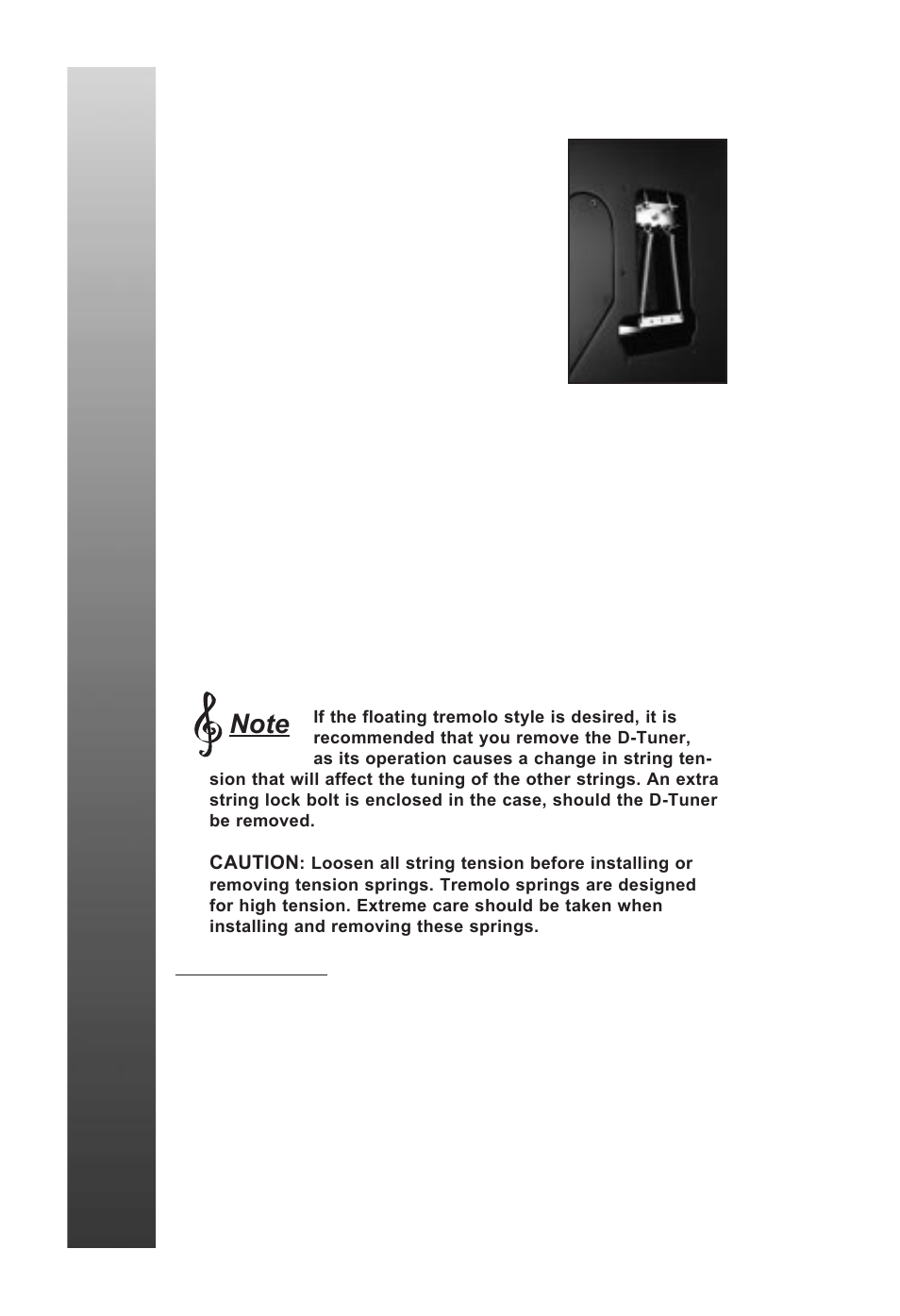 Tremolo arm | Peavey EVH Wolfgang User Manual | Page 10 / 56