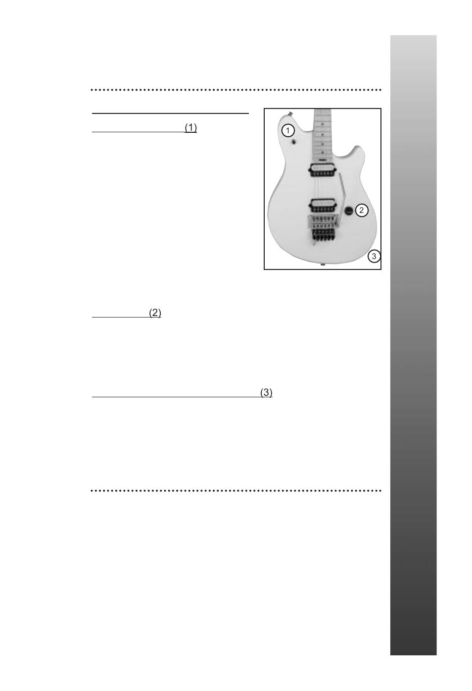 Controles, Ajustes, Interruptor selector de fonocaptores | Volumen, Enchufe hembra de salida | Peavey EVH Wolfgang User Manual | Page 17 / 56