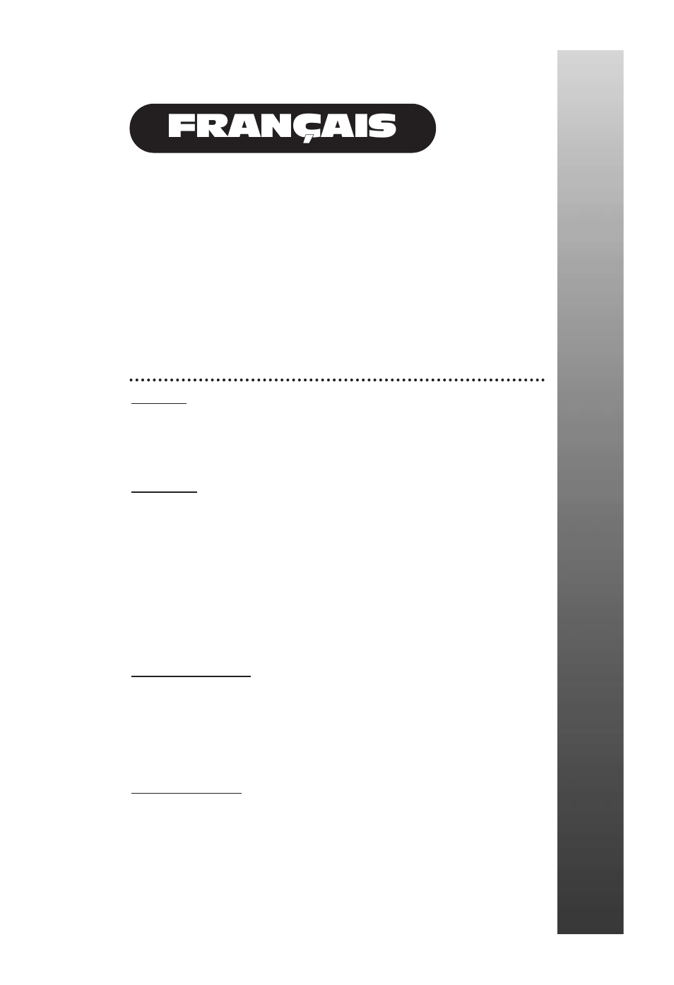 Français, Evh w, Special | Olfgang | Peavey EVH Wolfgang User Manual | Page 27 / 56