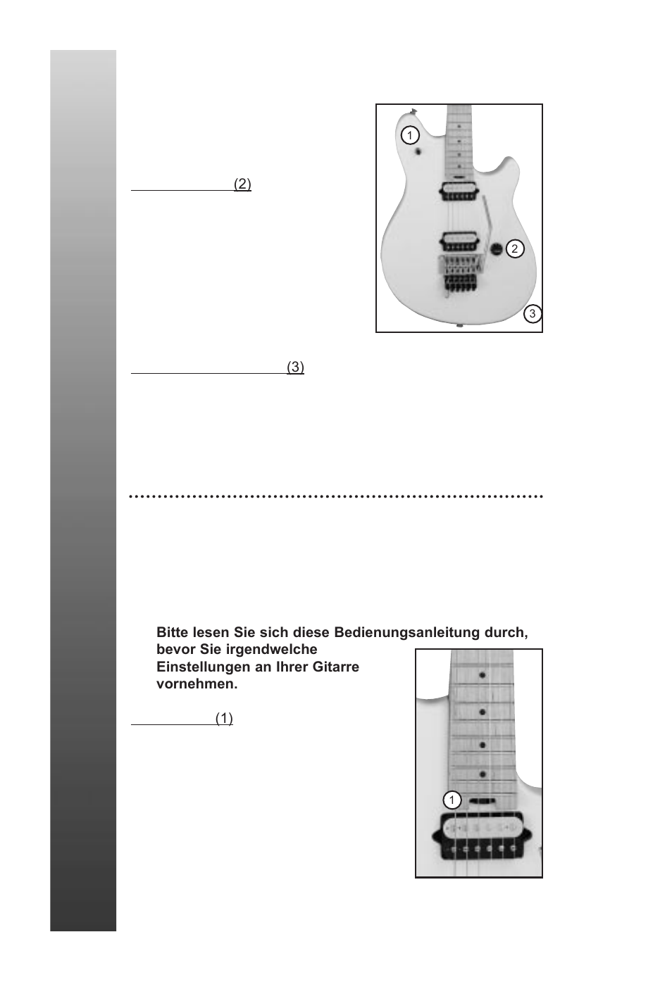 Einstellungen/adjustment, Lautstärke, Ausgangsbuchse | Halsstab | Peavey EVH Wolfgang User Manual | Page 40 / 56