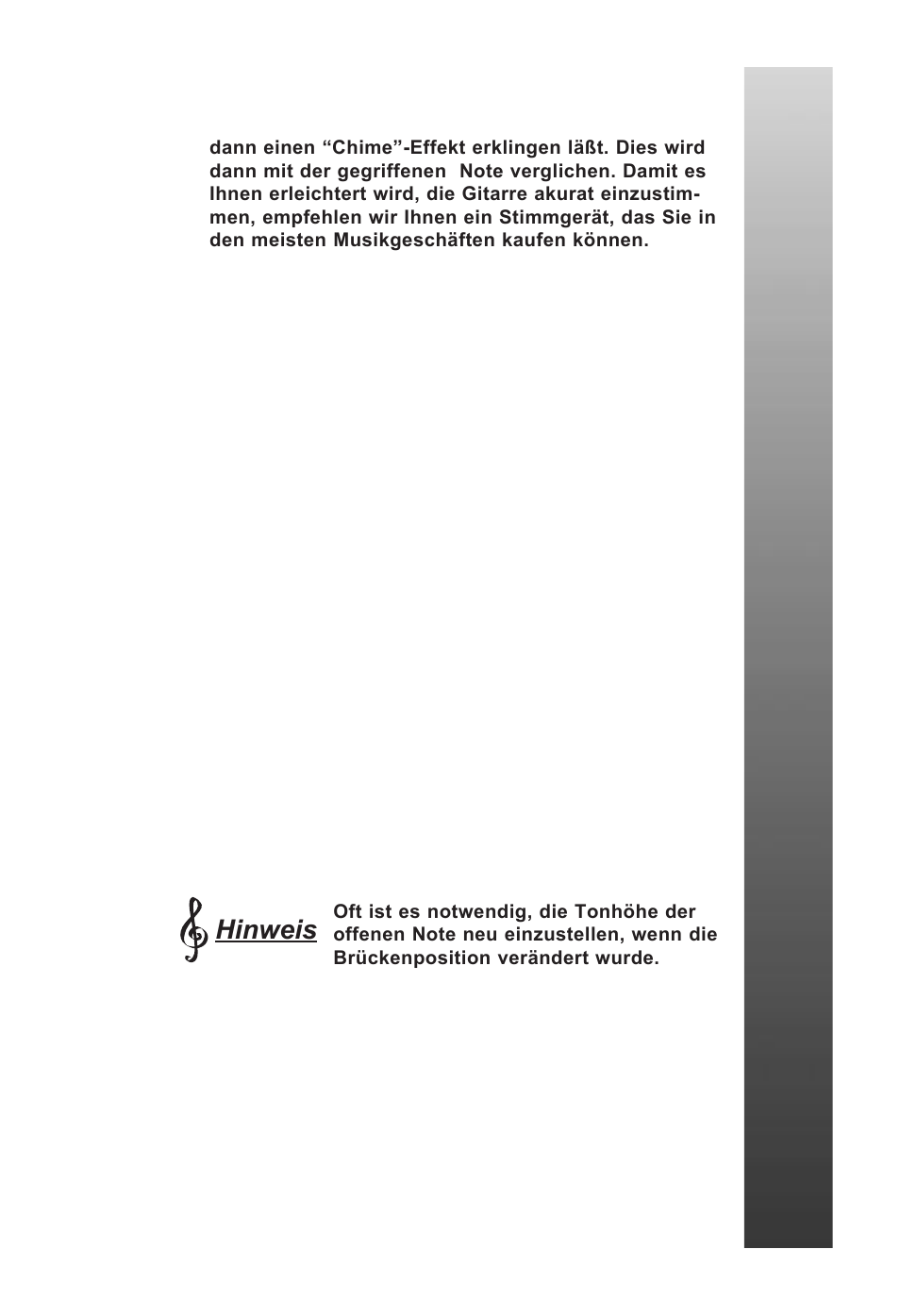 Hinweis | Peavey EVH Wolfgang User Manual | Page 47 / 56