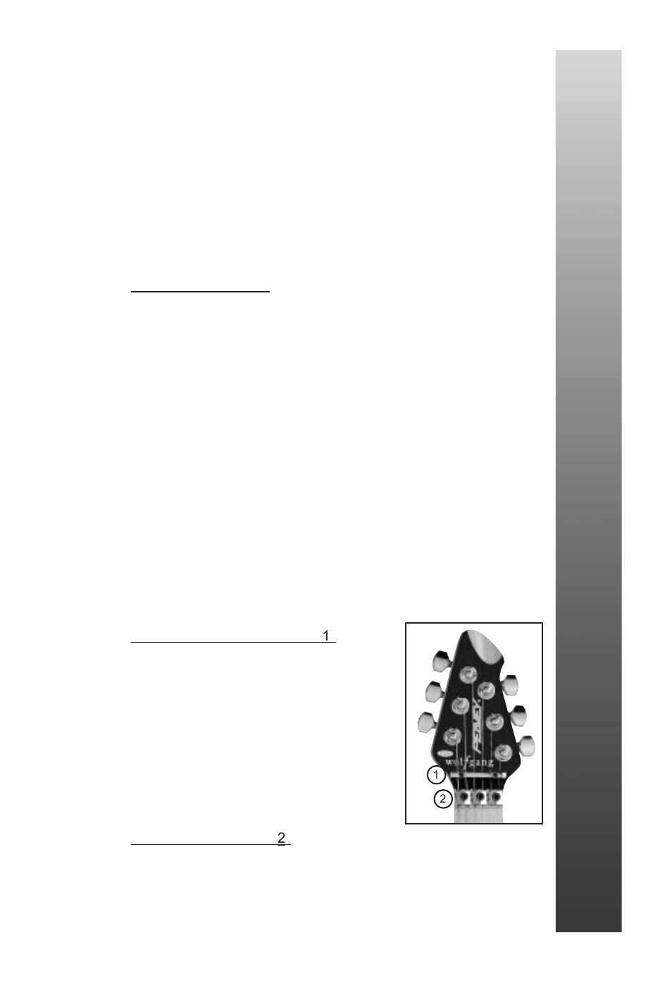 Tremolo bridge, String retainer bar, Locking topnut | Peavey EVH Wolfgang User Manual | Page 7 / 56