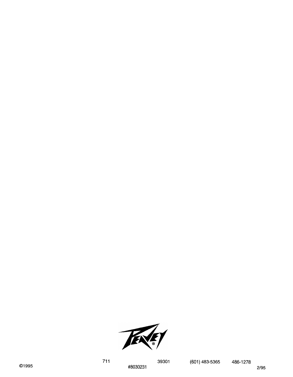 Peavey Express 112 S User Manual | Page 16 / 16