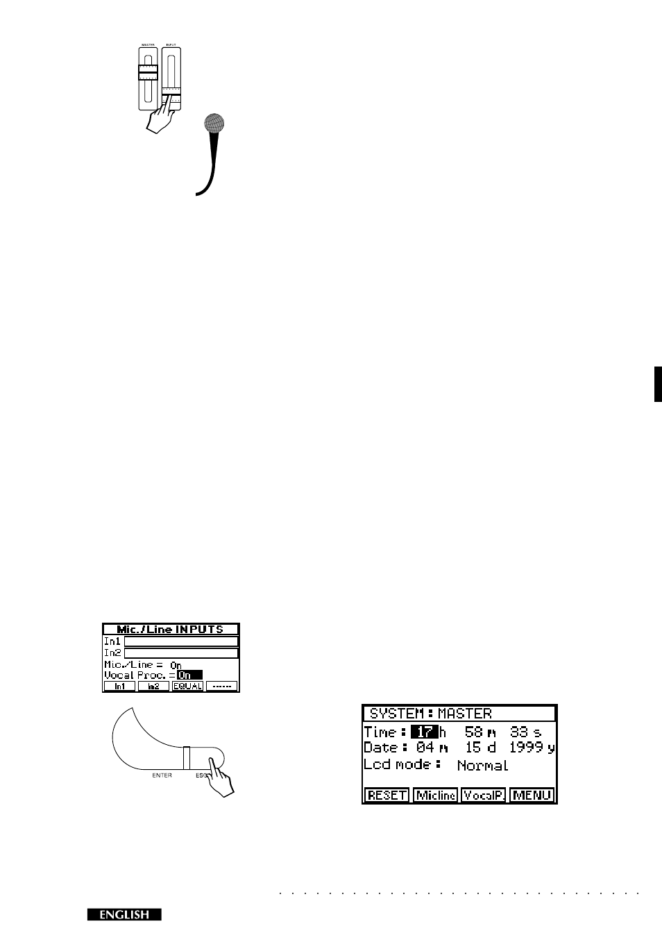 The vocal processor settings, Setting the voices | Peavey Equinox User Manual | Page 9 / 16
