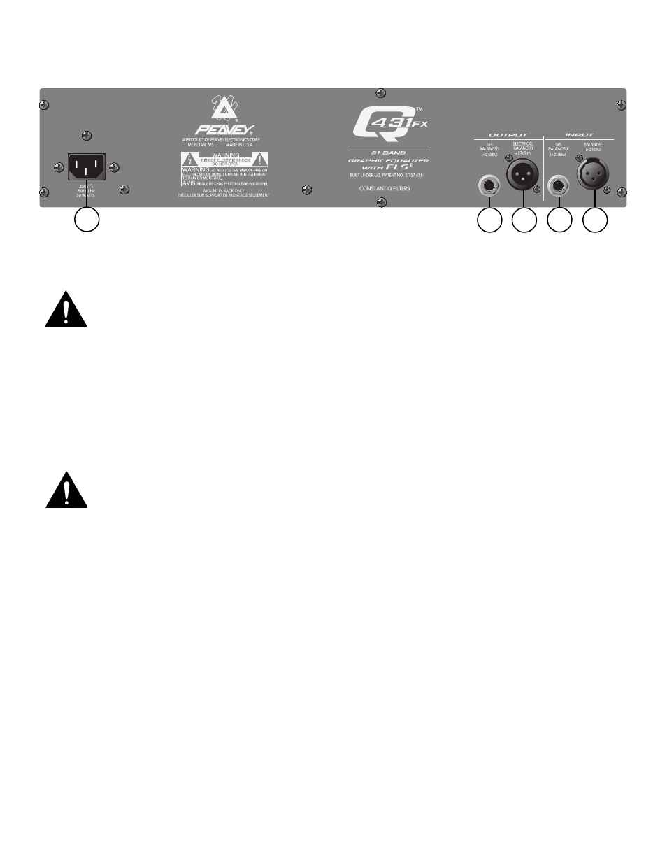 Peavey Q431FX User Manual | Page 10 / 20