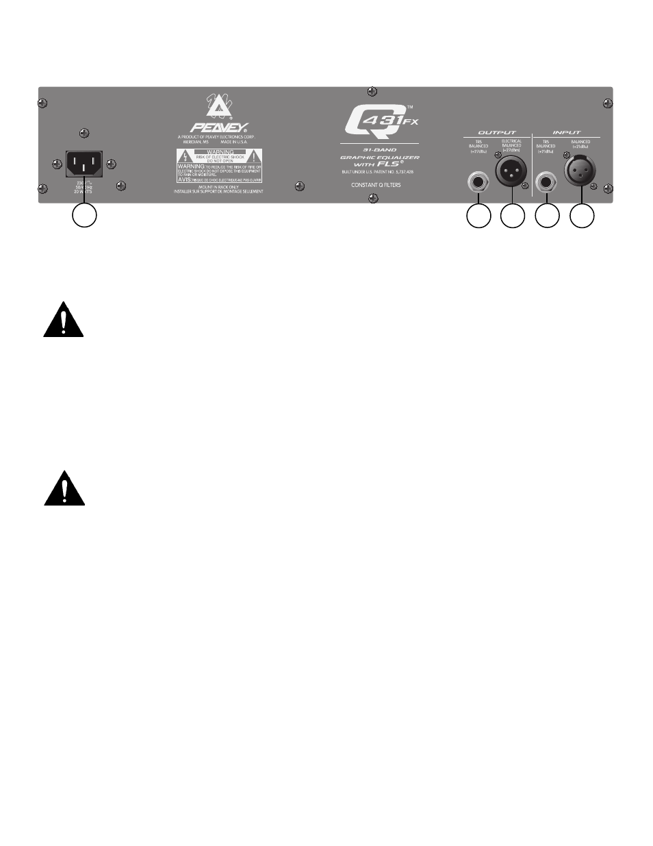 Peavey Q431FX User Manual | Page 13 / 20