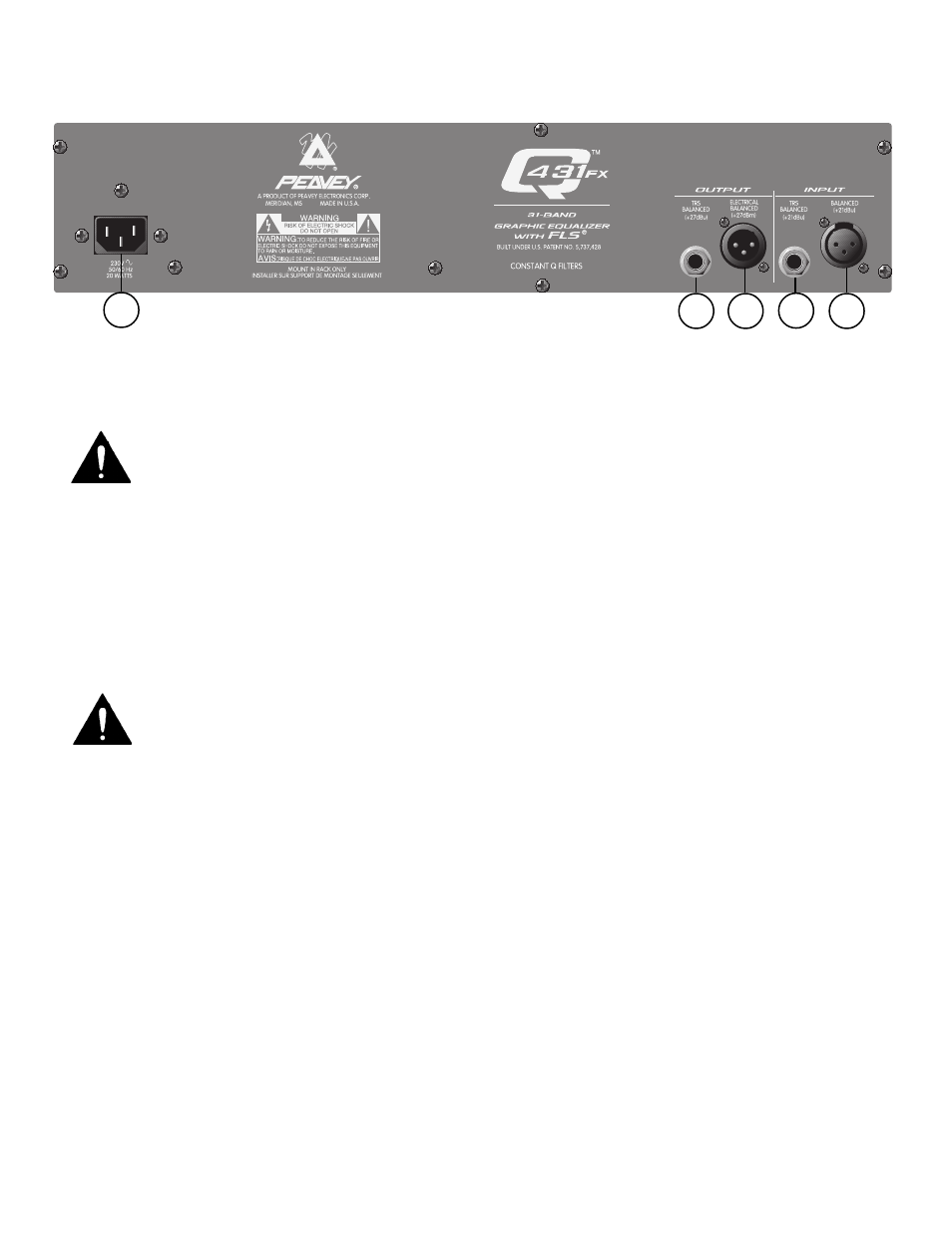 Peavey Q431FX User Manual | Page 16 / 20