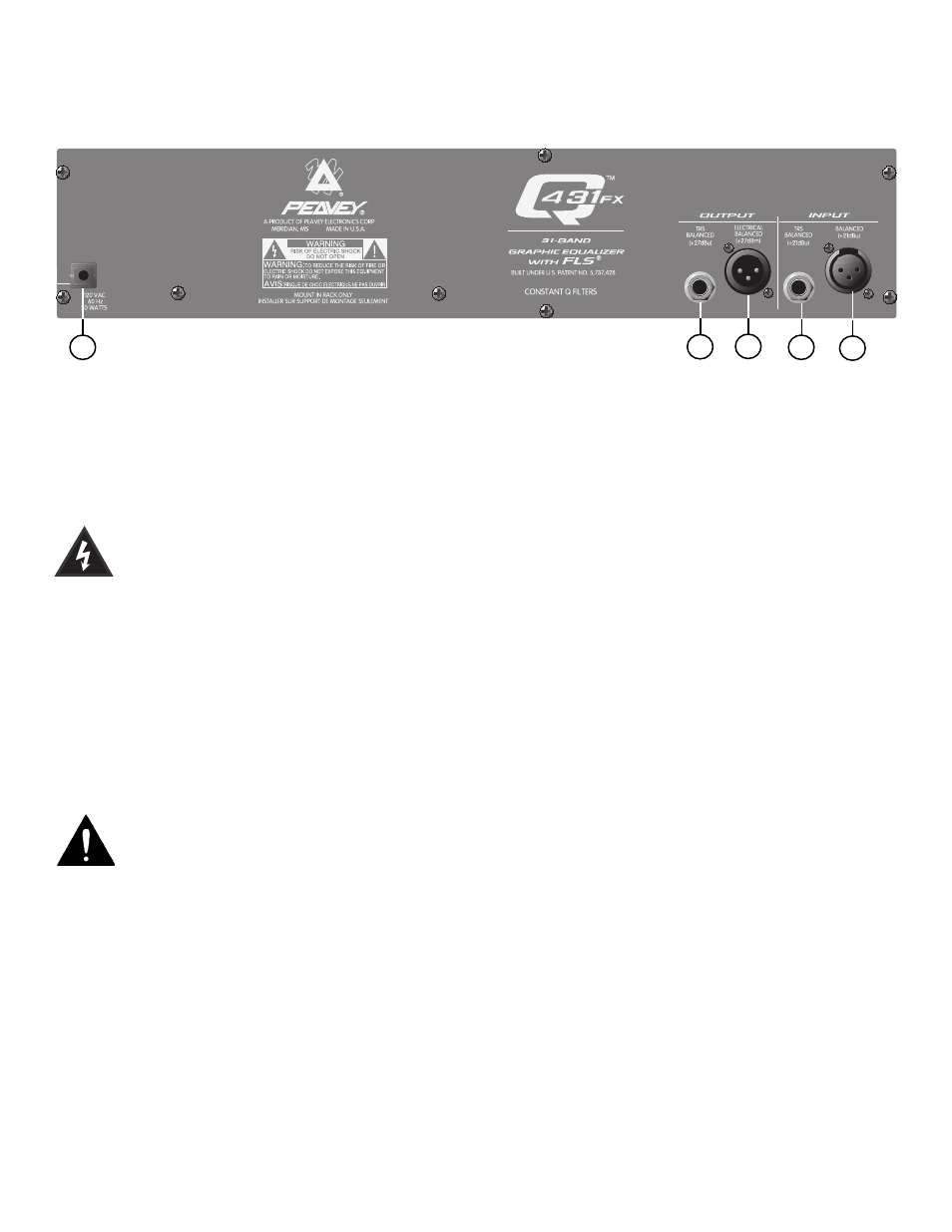 Peavey Q431FX User Manual | Page 5 / 20
