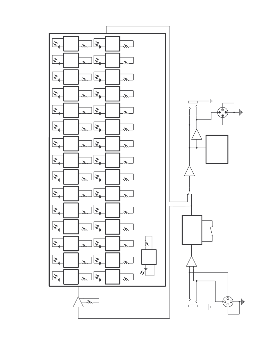 Q 431fx block diagram, 1/3 oct a ve fil ters, Led output meter | Xlr output balanced/ unbalanced output | Peavey Q431FX User Manual | Page 7 / 20