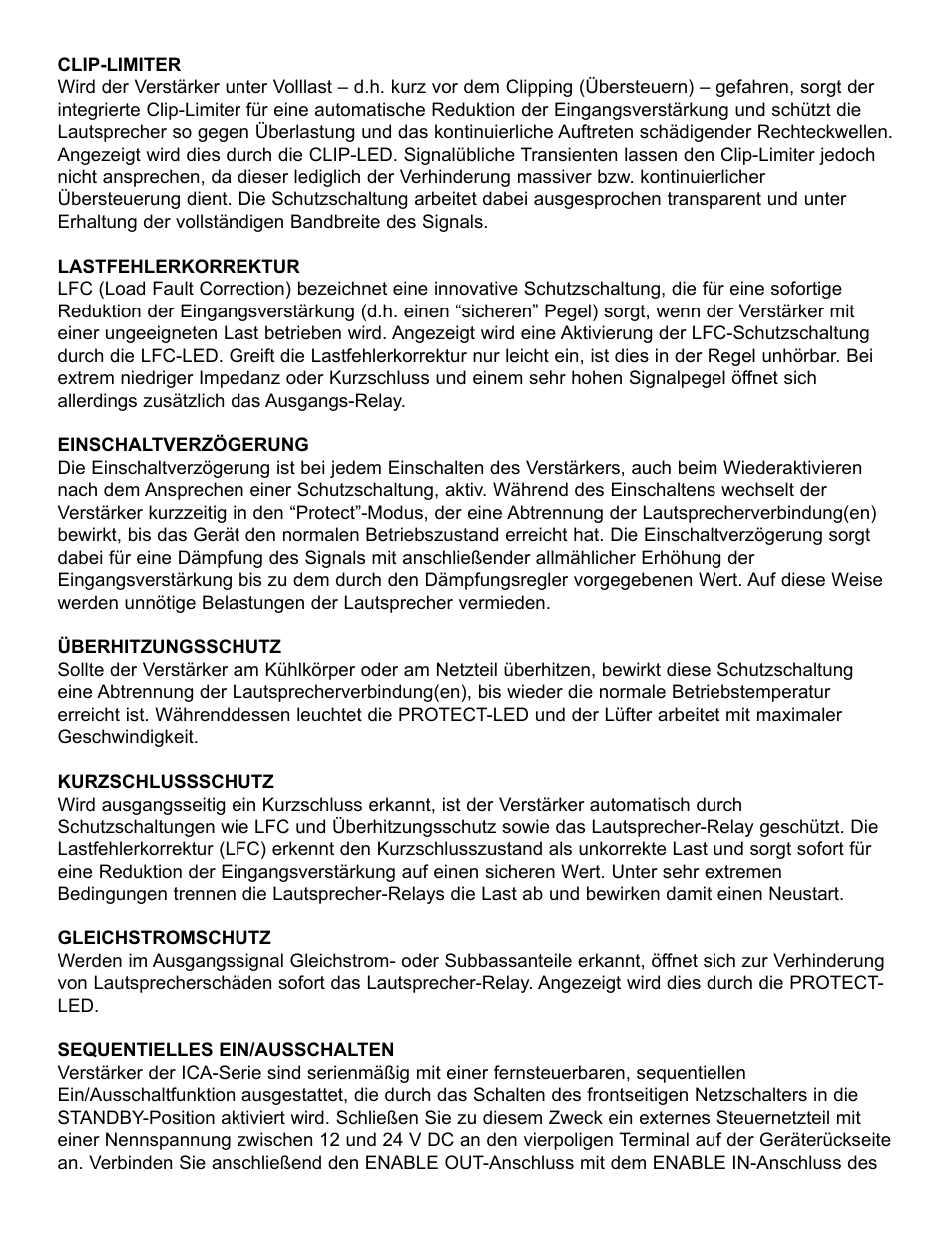 Peavey ICA 600 User Manual | Page 52 / 64