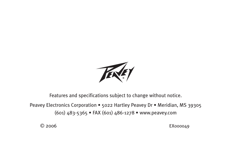 Peavey humbucker model User Manual | Page 32 / 32