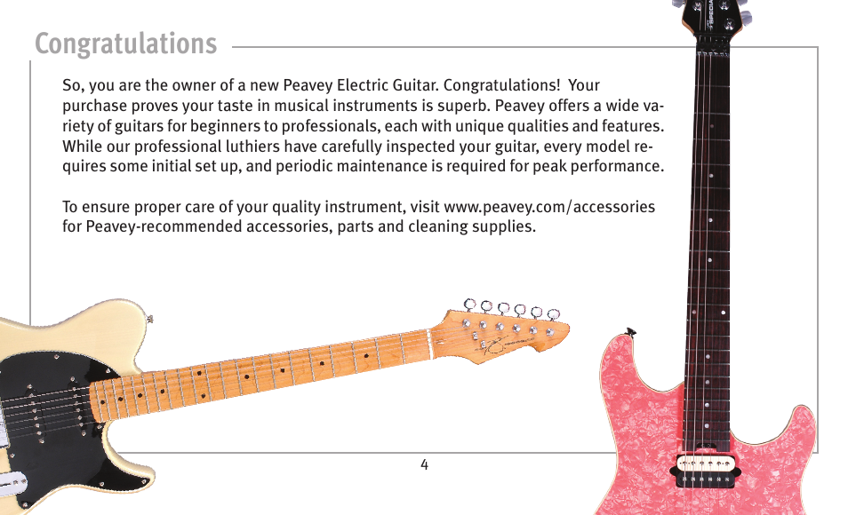 Peavey humbucker model User Manual | Page 4 / 32