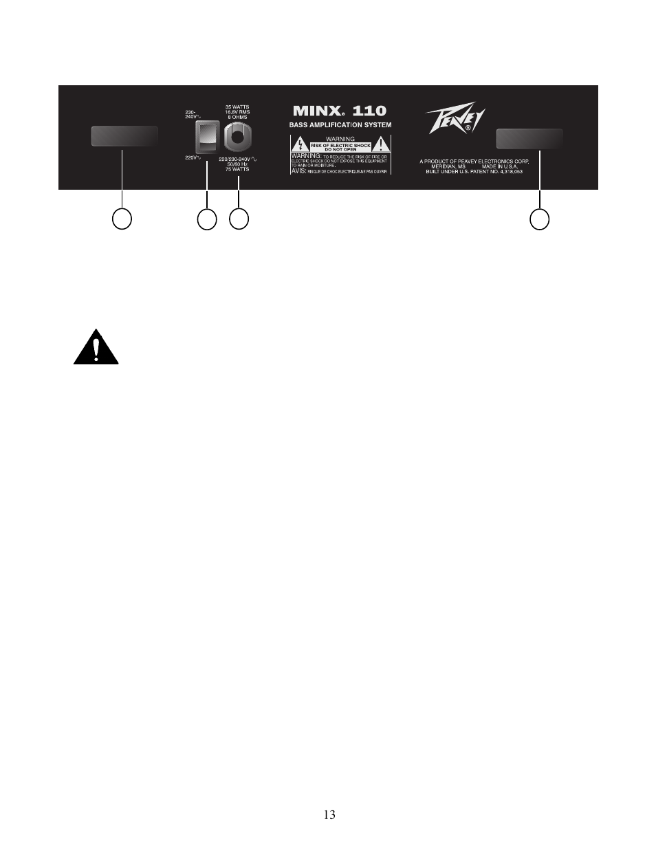 Peavey Minx 110 User Manual | Page 13 / 16