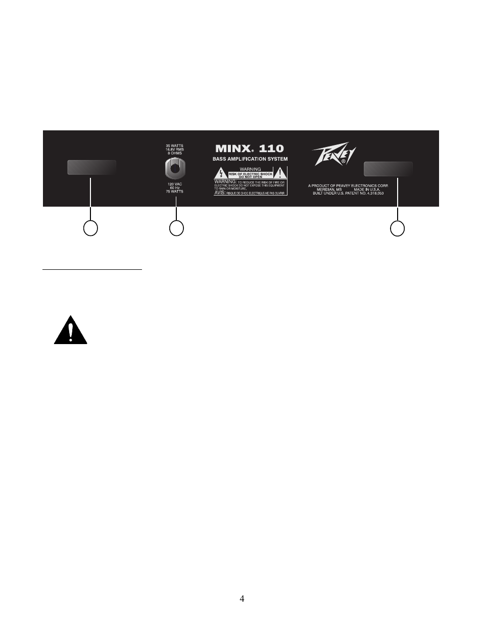 Peavey Minx 110 User Manual | Page 4 / 16