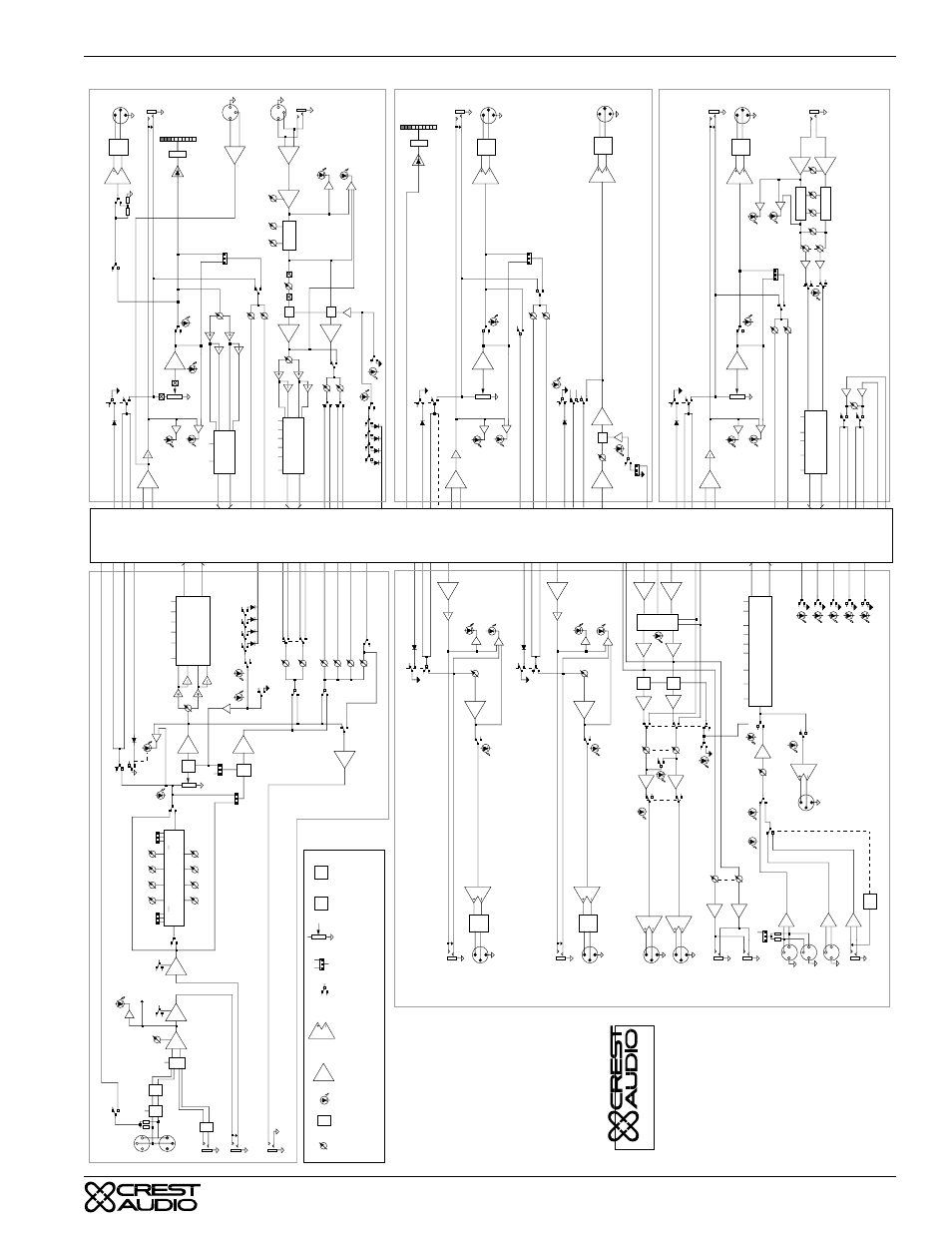 Gt / tc / sp block diagram, Sp / tc / gt a, Entury | Eries, Crest audio, Ppendix, Century gt block diagram | Peavey GT User Manual | Page 33 / 46