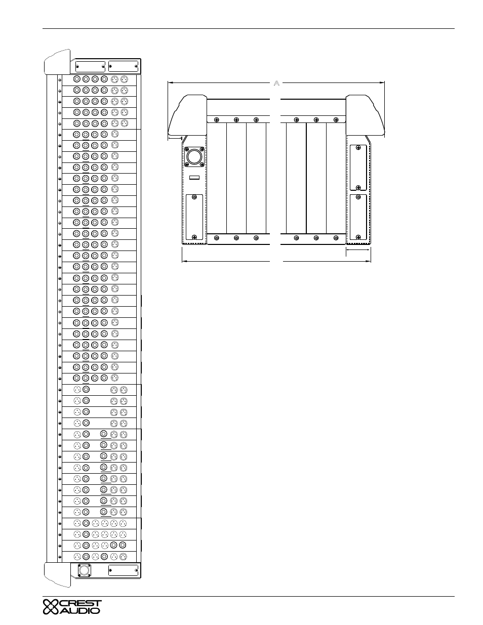 Rear views & dimensions, Sp / tc / gt a, Gt rear view shown | Entury, Eries, Ppendix, Inputs | Peavey GT User Manual | Page 35 / 46